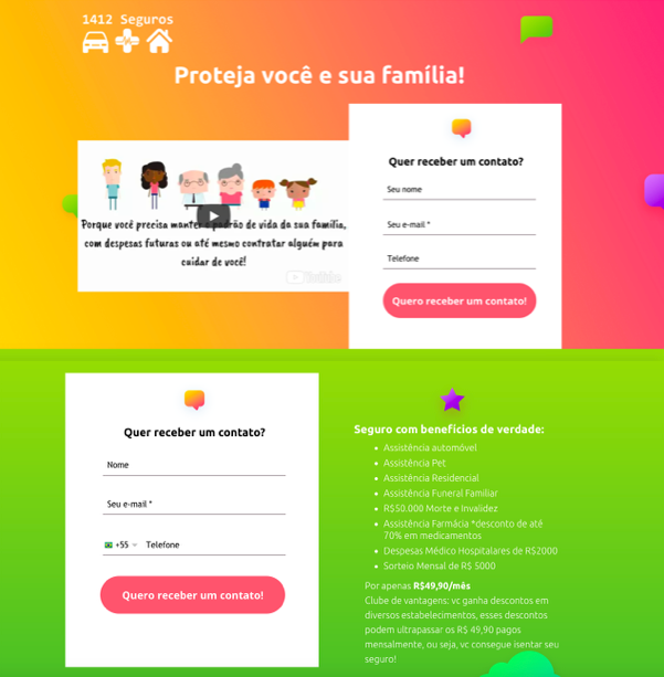 Teste A/B em Website como Capturar Contatos para Corretora de Seguros B